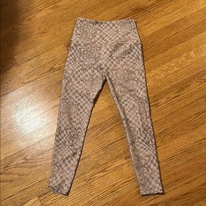 Beyond Yoga Floral Checkered Leggings